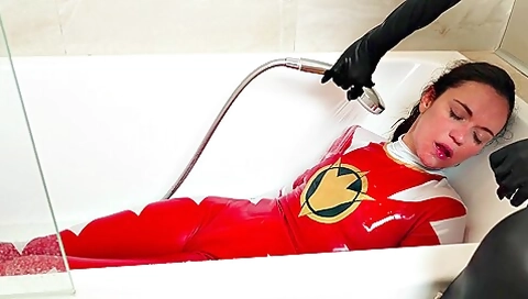 Power Ranger Girl Defeated And Hardly Humiliated By Blondie