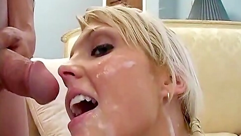 Big Dick Guy Blows His Cum All Over The Face Of This Girl
