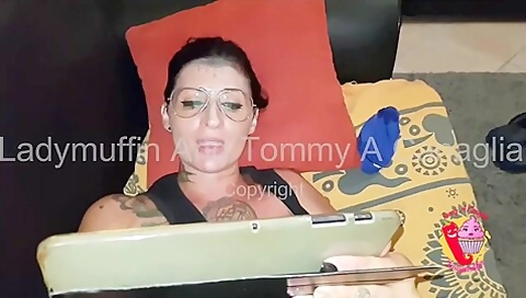 Horny Wife Reads And Masturbates